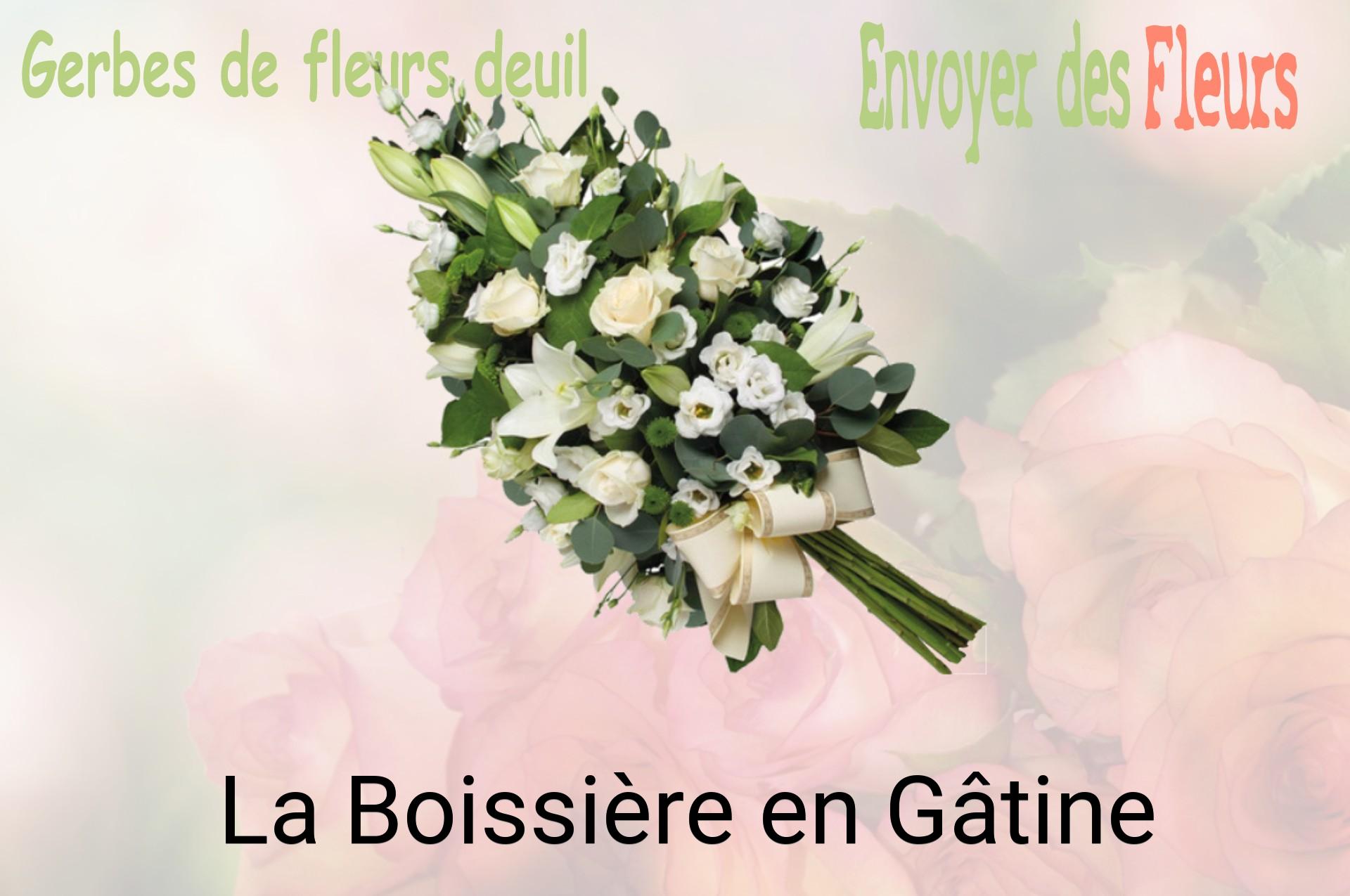 Gerbe de fleurs de deuil livrée à La Boissière-en-Gâtine